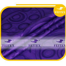 Nouvelle Arrivée Africaine Tissu Tissu Guinée Brocade FEITEX Parfum Mode Violet Bazin Riche